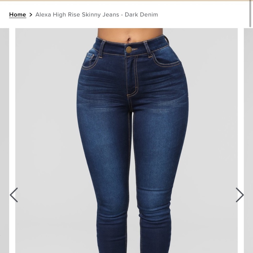 Fashion Nova Plus Size High Rise Skinny Jeans